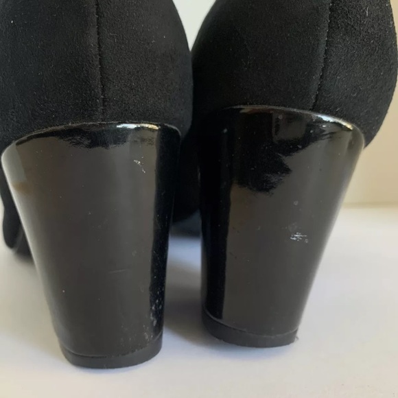 Calvin Klein Black Suede  Pumps Block Heels KASEY - Picture 7 of 9